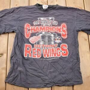1997 Stanley Cup Detroit Red Wings Nhl T Shirt Retro